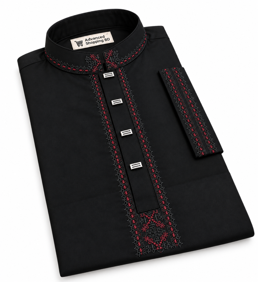 Premium Embroidered Cotton Panjabi